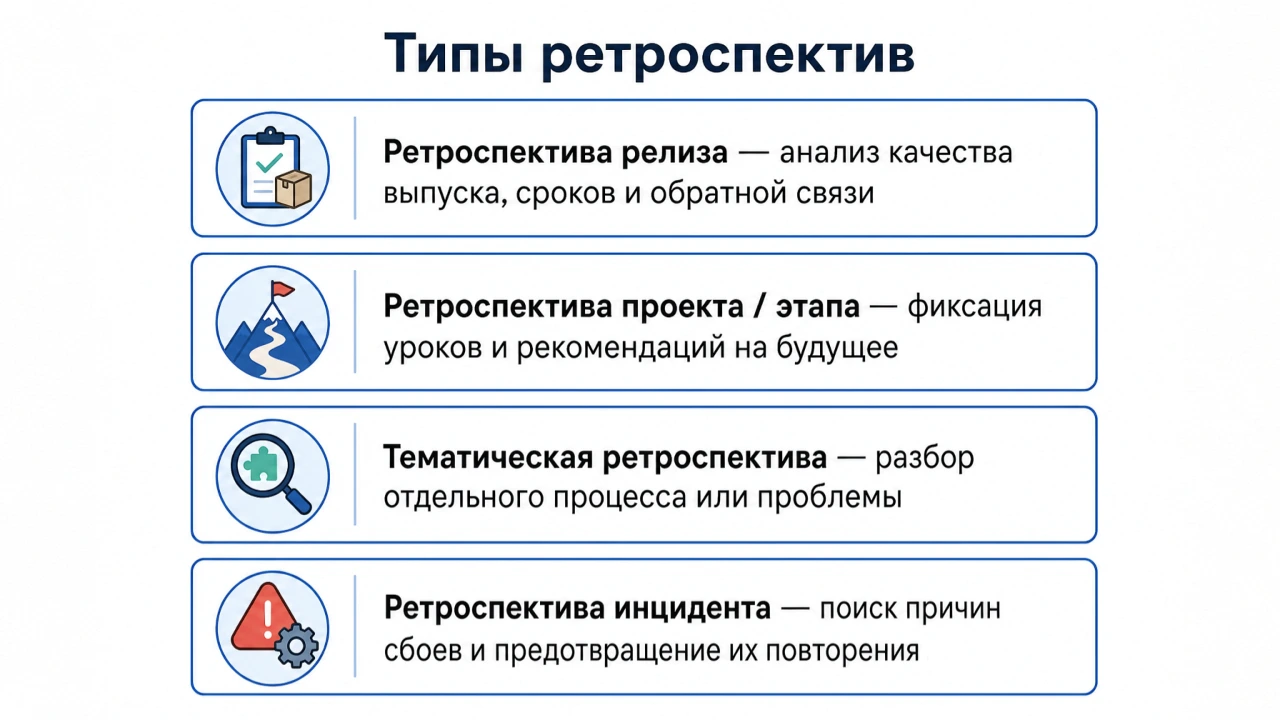 Типы ретроспектив